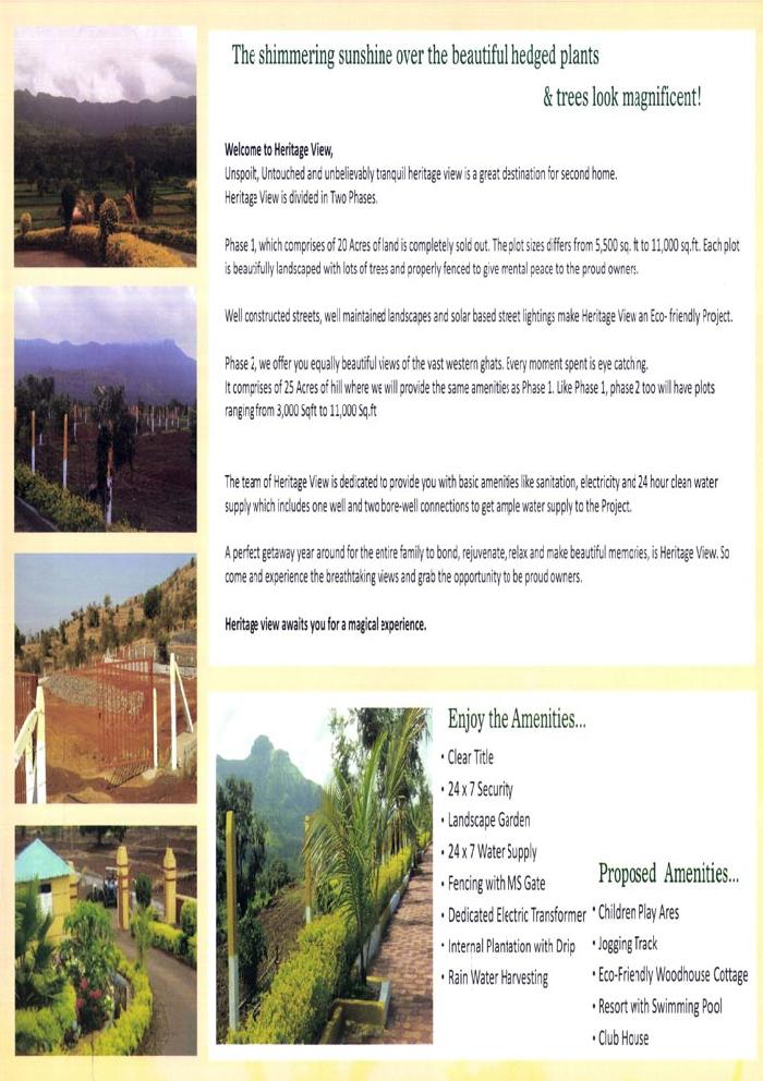 Heritage View, Pune - NA Farm House Plots
