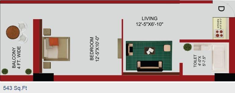 The Forest Residency, Dehradun - 1BHK Studio Apartments, 2BHK Apartments
