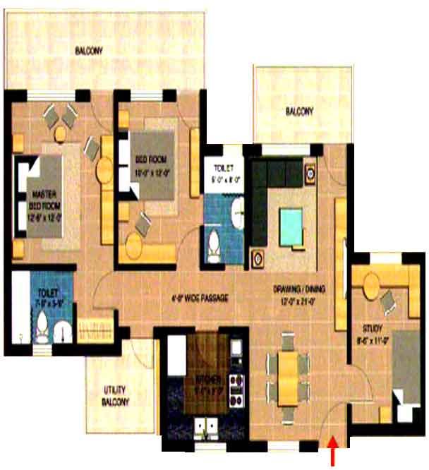 Taksila Heights, Gurgaon - Residential Floors