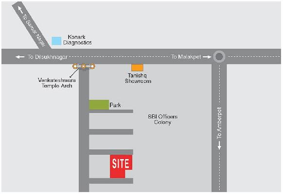 Jubilee Orchids, Hyderabad - 3 BHK Flats