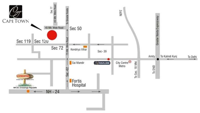 Cape Town, Noida - Residential Apartments