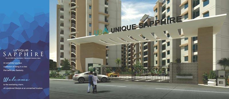Unique Sapphire, Jaipur - 2 & 3 BHK Class Apartments