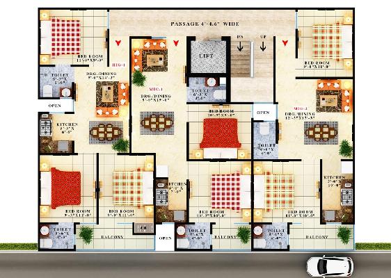 Sona Apartment, Greater Noida - Residential Apartments for sale at Greater Noida