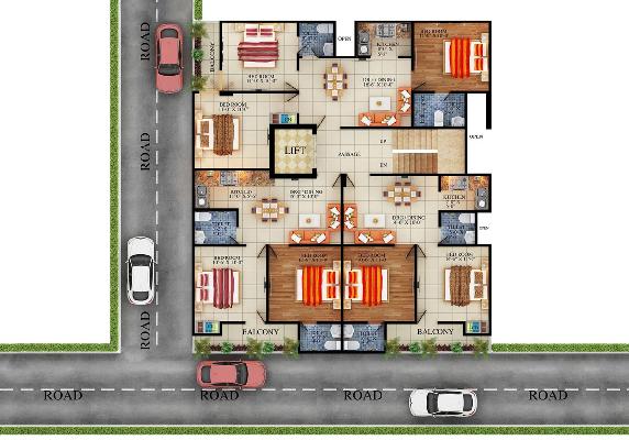 Maan Heights, Greater Noida - 2 & 3 BHK Luxury Flats for sale at Greater Noida