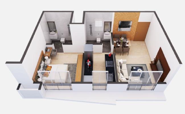Crescent Sky Heights, Mumbai - Studio, 1 & 2 BHK Apartments for sale