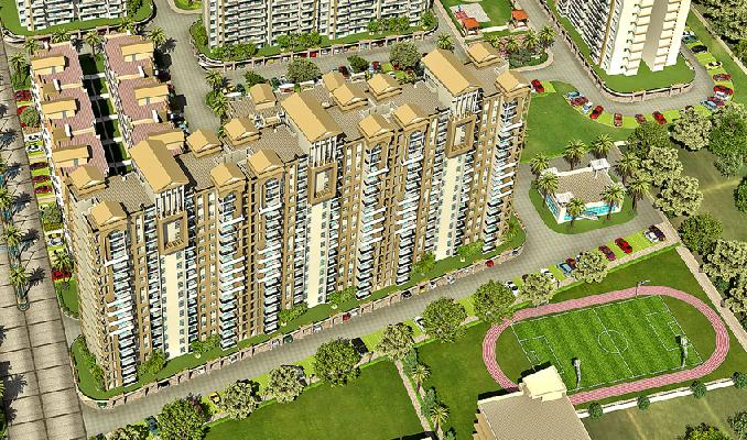 SRS Pearl Heights, Faridabad - 2 BHK + Study Apartments