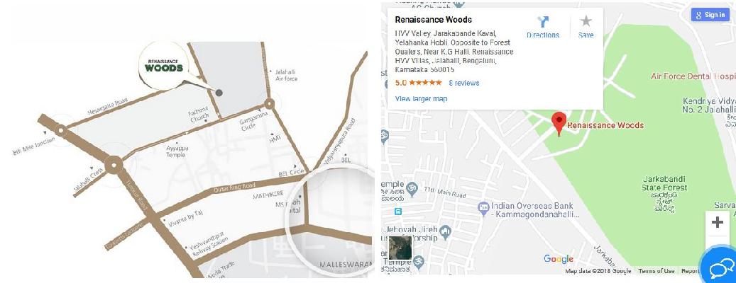 Renaissance Woods, Bangalore - 3 BHK Apartment