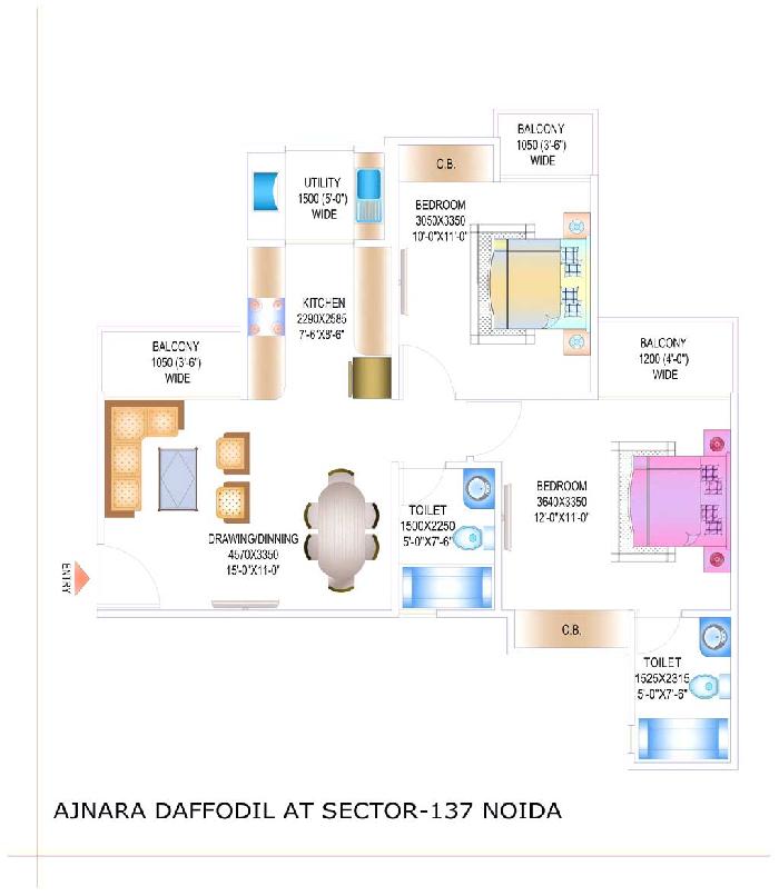 Ajnara Daffodill, Noida - Residential Flats & Apartments