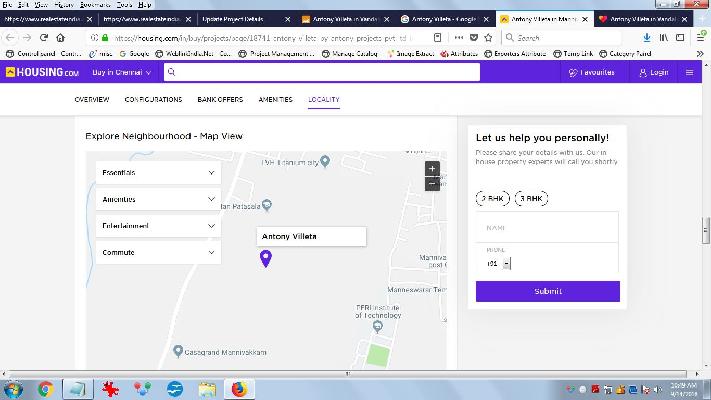 Antony Villeta, Chennai - 2/3 BHK Apartment