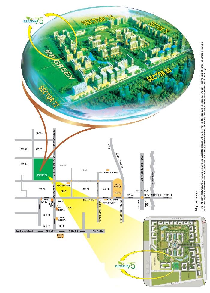 Indosam 75, Noida - 2, 3 & 4 BHK Apartments for sale