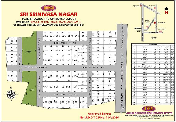 Annai Sri Srinivasa Nagar, Coimbatore - Annai Sri Srinivasa Nagar