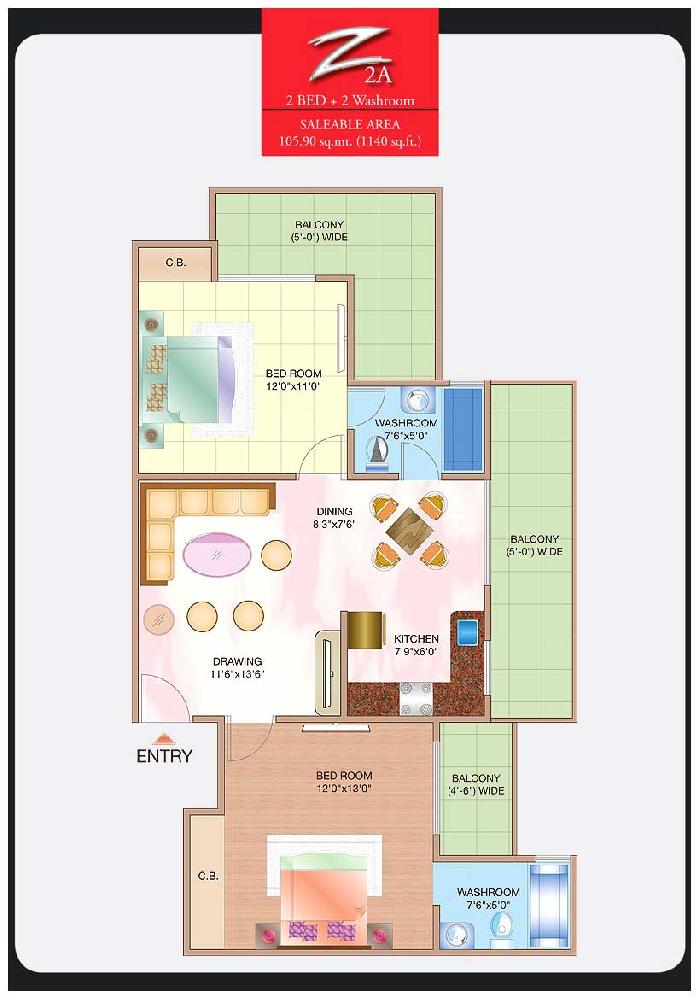 Saya Z, Ghaziabad - 2,3 and 4 BHK Luxury Apartments