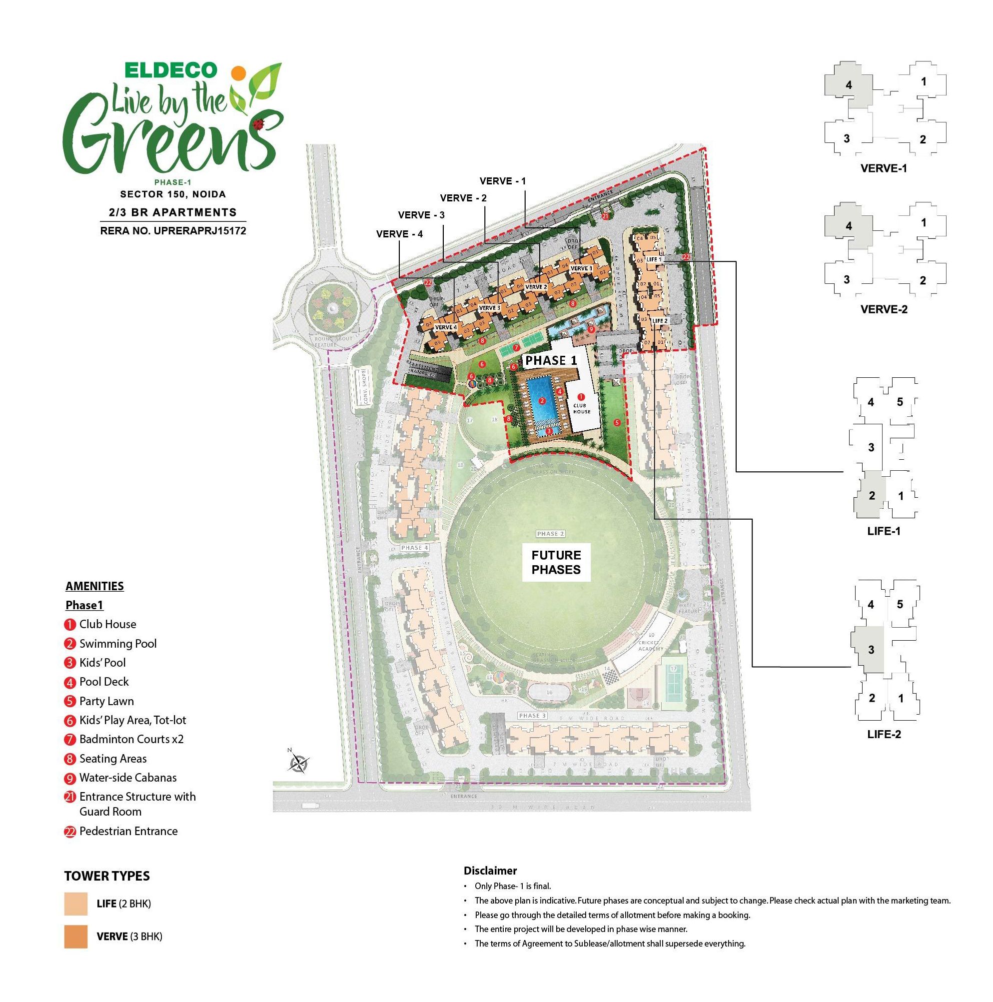 Eldeco Live By The Greens in Sector 150 Noida by Eldeco Infrastructure