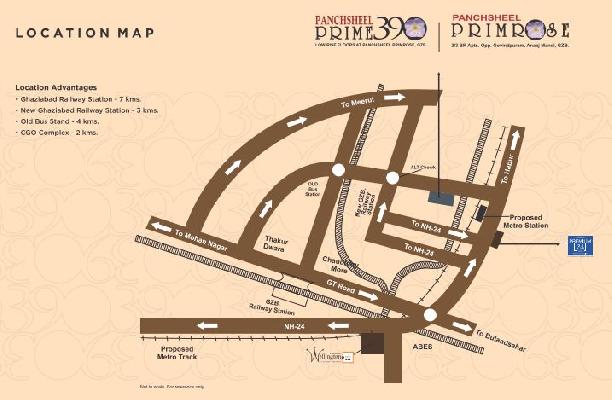 Panchsheel Prime 390, Ghaziabad - 3 BHK Apartments