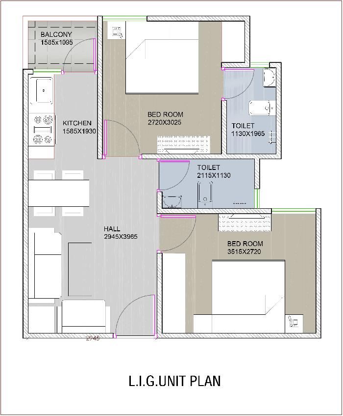Auric City Homes, Jaipur - 1/2 BHK Apartment