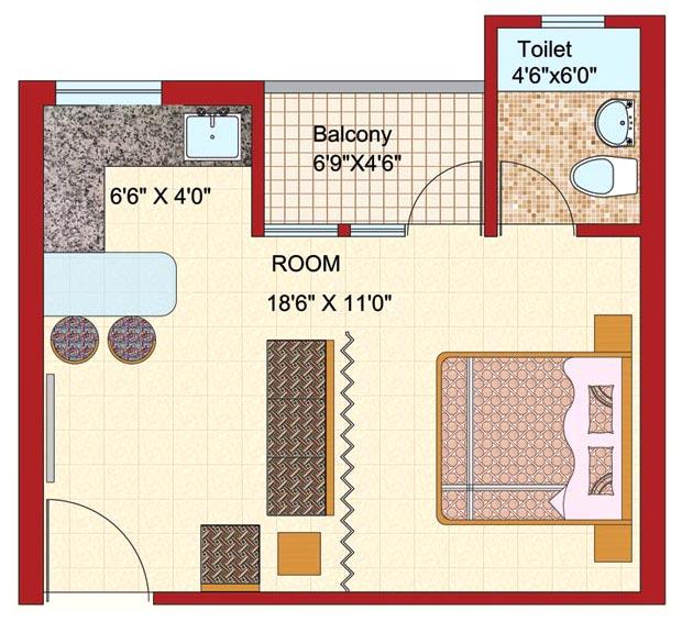 SignInn, Greater Noida - 1 BHK Studio Apartment