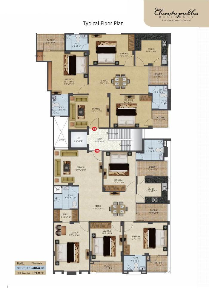 Chandra Prabha Residency, Jaipur - 3 & 4 Bedroom Apartments