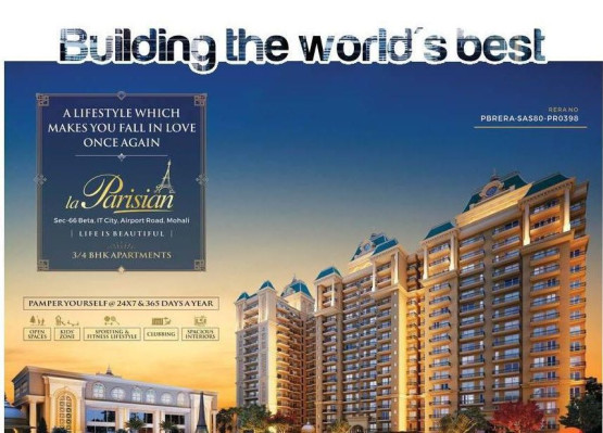 La Parisian, Mohali - 3/4 BHK Apartment