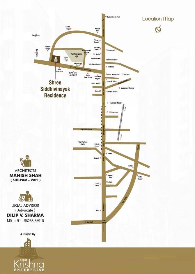 Shree Siddhivinayak Residency, Vapi - 1BHK & 2BHK Flats