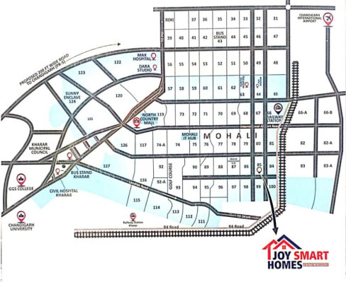 Joy Smart Homes, Mohali - 3 BHK Apartment