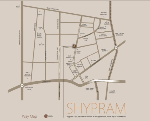 Shypram, Ahmedabad - 3 BHK Apartment