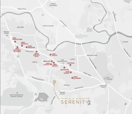 Amar Serenity, Pune - 3 BHK Apartment