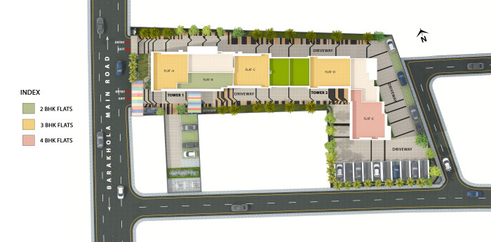 Merlin Iris, Kolkata - 3/4 BHK Apartment