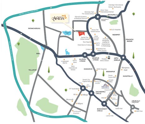 Aspire Spaces Ameya, Hyderabad - 2/3 BHK Apartment
