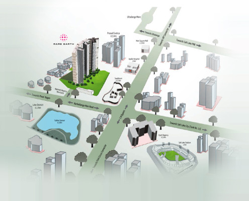 Rare Earth, Kolkata - 3/4 BHK Apartments