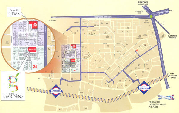 Pratik Gardens, Navi Mumbai - 2 BHK Apartment