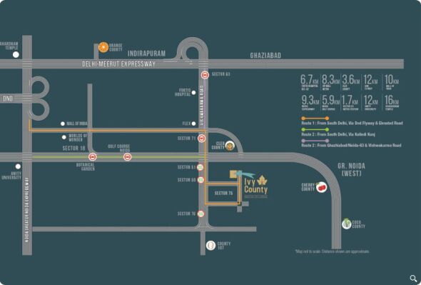 IVY County, Noida - 3/5 BHK Luxury Apartments