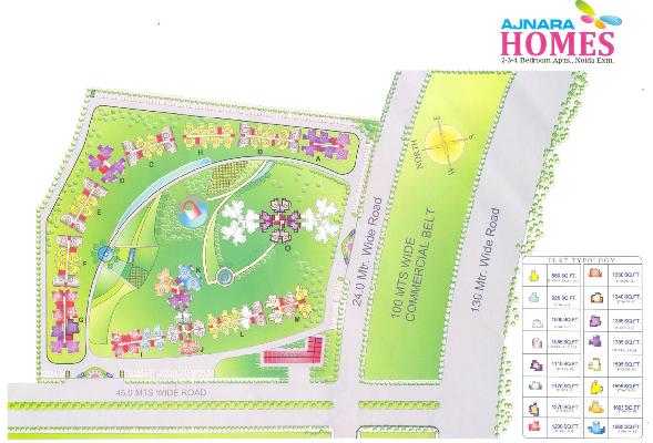 Ajnara Homes, Greater Noida - 2/3/4 BHK Apartments