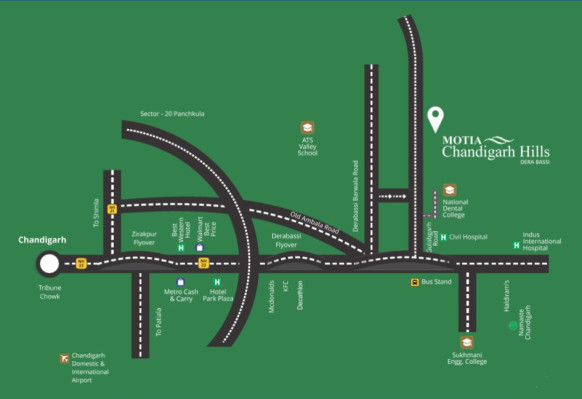 Motia Chandigarh Hills, Dera Bassi - Luxury Plot & Villas
