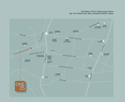 ONE 35, Ahmedabad - 3 BHK Apartments