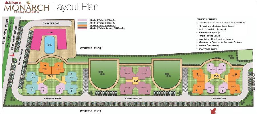 Monarch, Noida - 2 & 3 BHK Apartment
