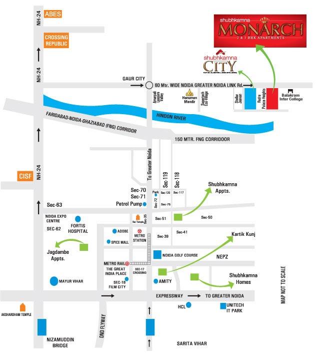 Monarch, Noida - 2 & 3 BHK Apartment
