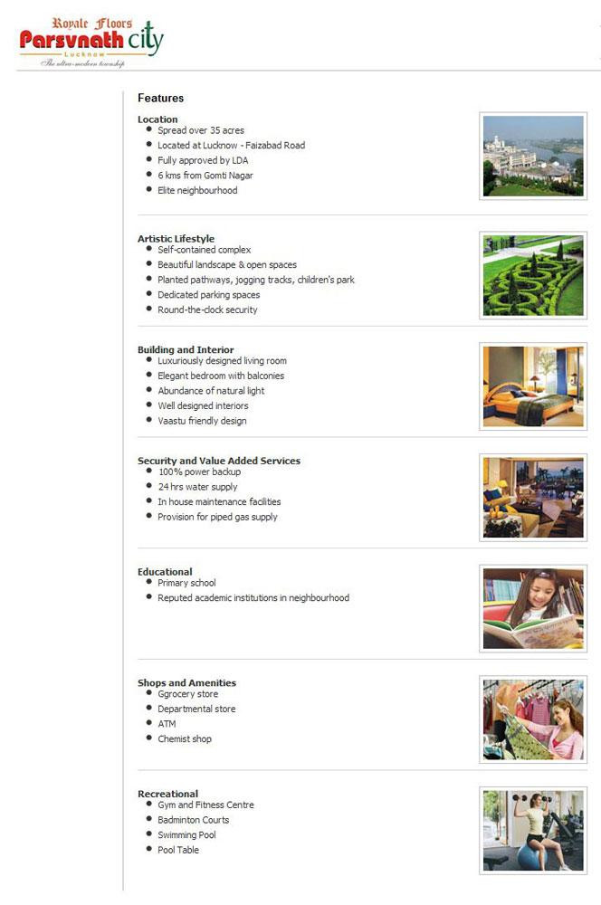 Parsvnath City Parsvnath Royale Floors, Lucknow - 2,3 and 4 BHK Luxury Apartments