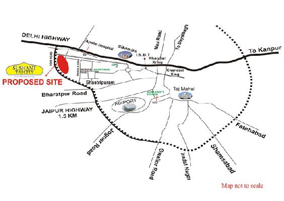 Sushant Taj City, Agra - Beautiful Residential Land