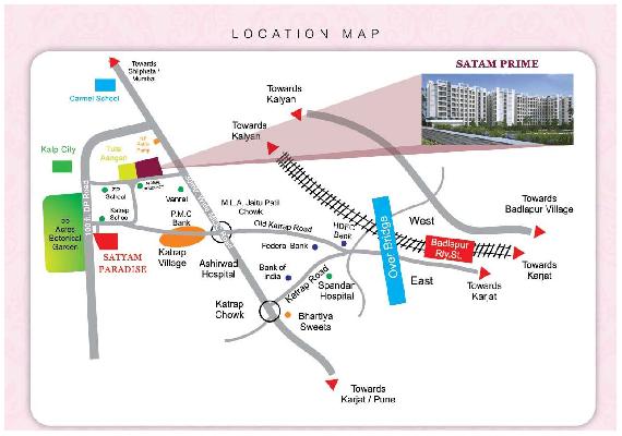 Satyam Prime, Thane - 1/2/3 BHK Residential Flats