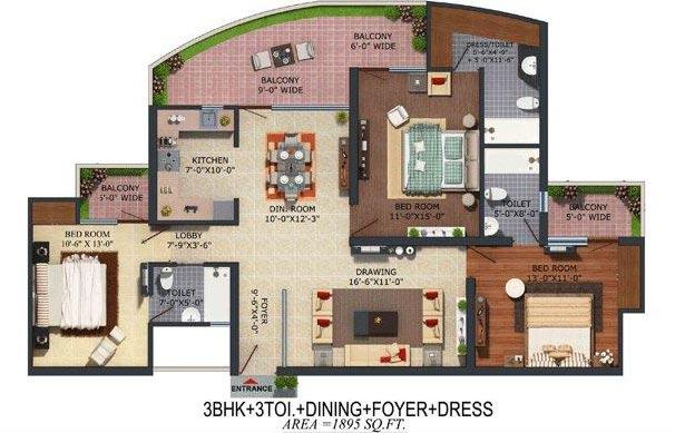 Supertech Albaria, Greater Noida - 3 & 4 Bedroom Apartments