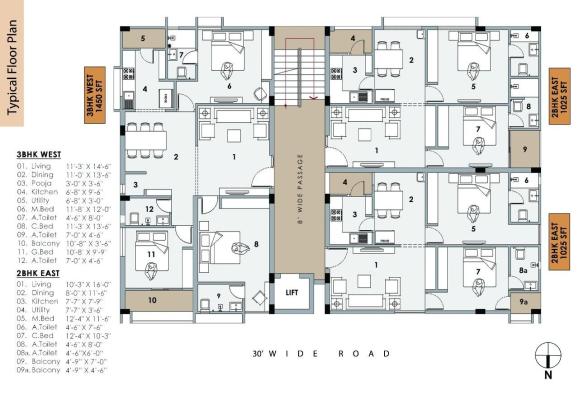 Varshini Enclave, Visakhapatnam - 2/3 BHK Apartment