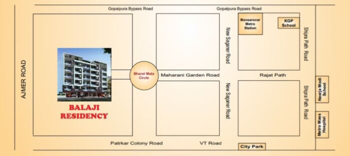 Balaji Residency, Jaipur - 2/3 BHK Apartments Flats