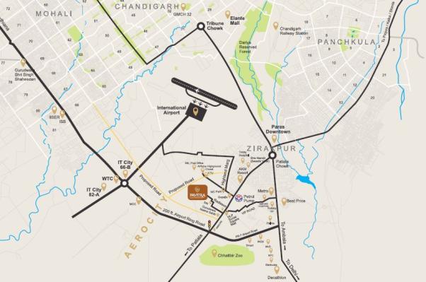 Pavitra Luxury Residences, Zirakpur - 3 BHK Apartments