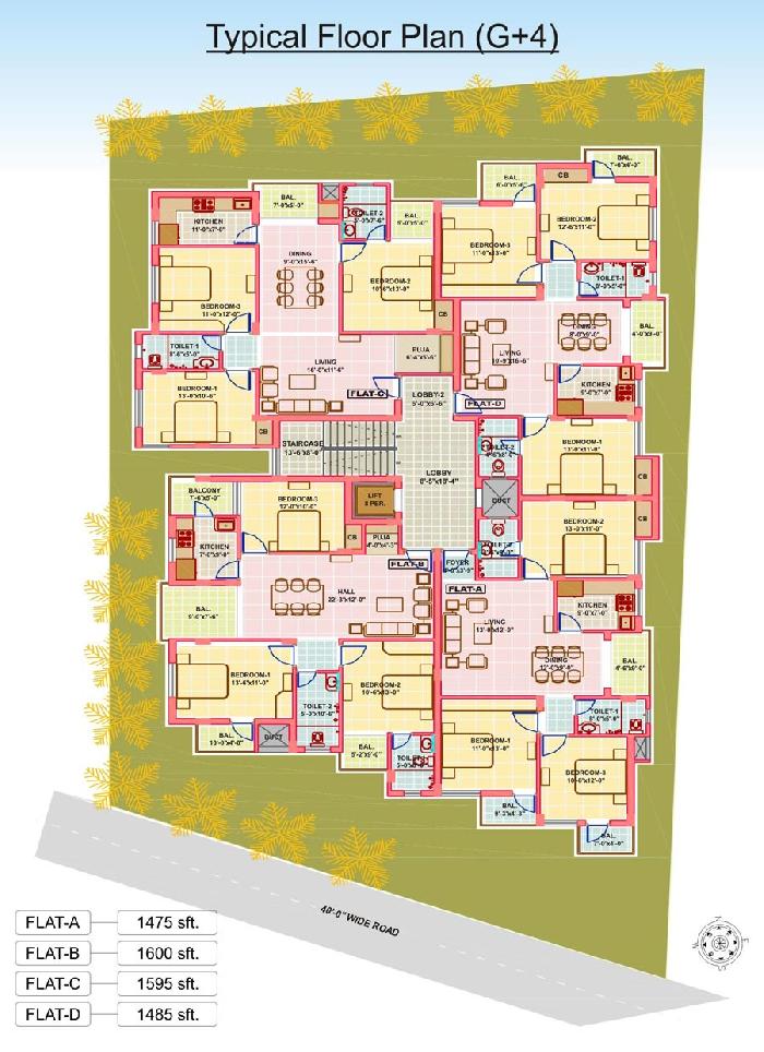 Aditya Enclave, Ranchi - 3 BHK Residential Apartments