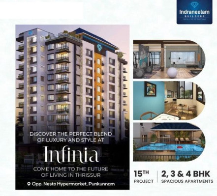 Indraneelam Infinia, Thrissur - 2/3/4 BHK Luxury Apartments