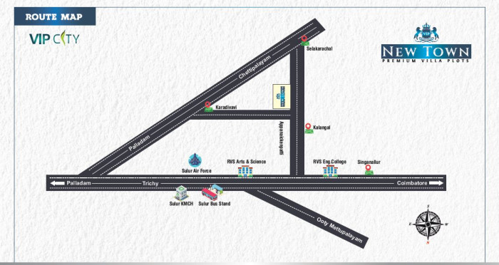 VIP New Town, Coimbatore - Residential Plots