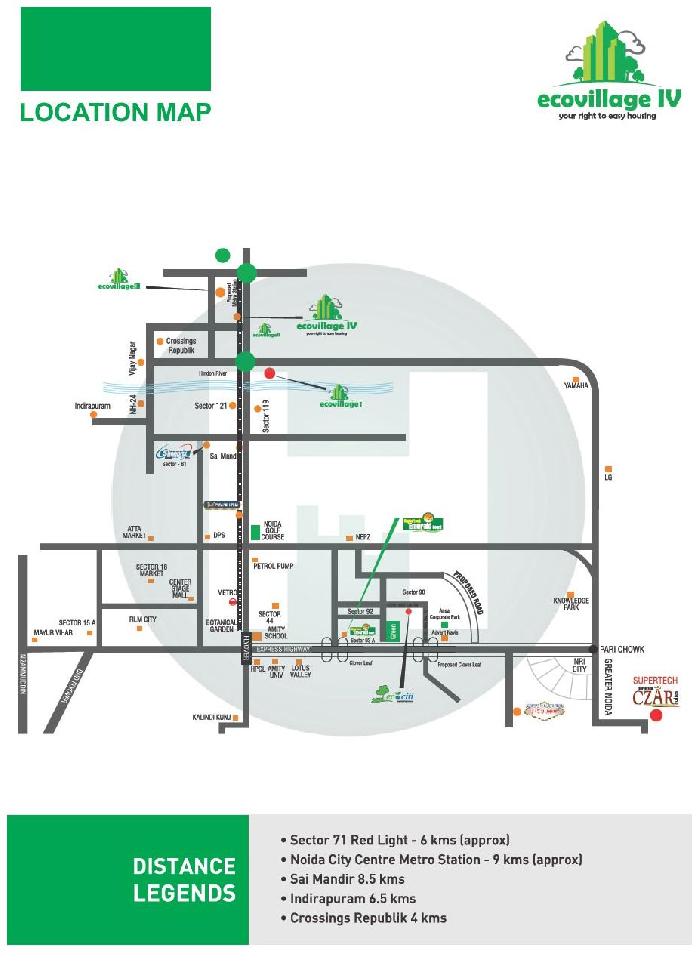 Eco Village IV, Greater Noida - 2/3 BHK Apartments
