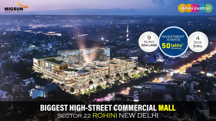 Migsun Rohini Central, Delhi - Retail Shops / Food Court / Studio