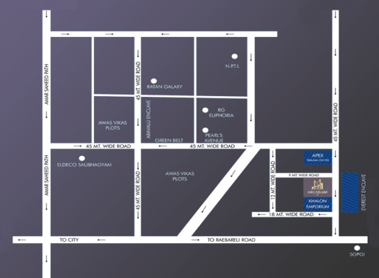 Arcadium One, Lucknow - Shop / Showroom
