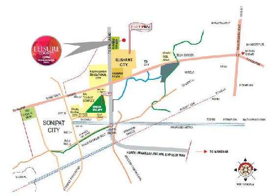 Leisure County, Sonipat - 2/3 BHK Apartments